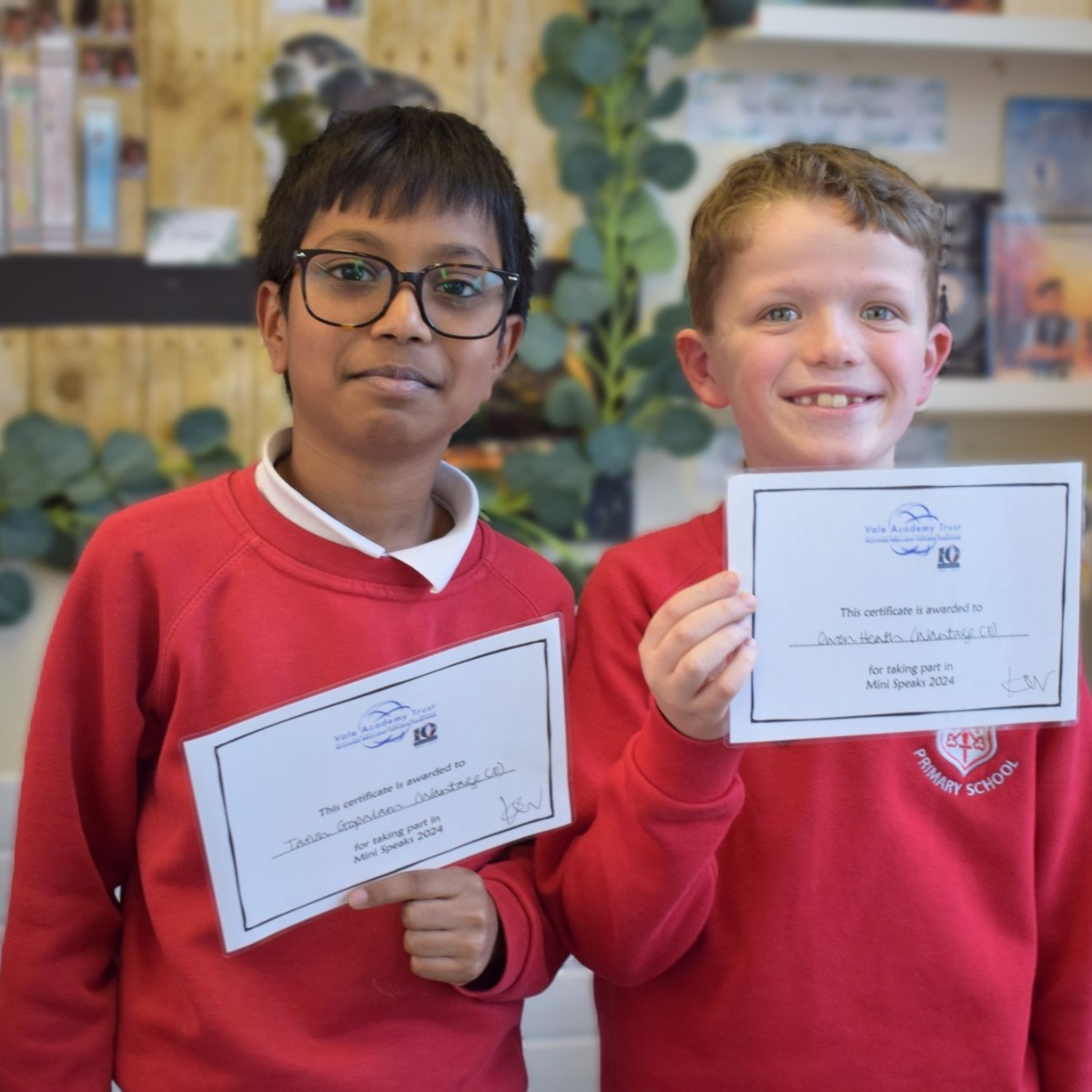 Wantage CE Primary School - Success at mini-speaks competition